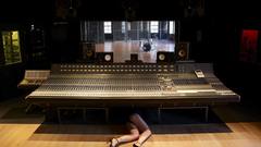 Woman Music studio sound