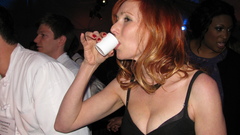 Woman MythBusters cleavage party