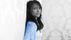 Woman Natalie Portman Actress selective coloring