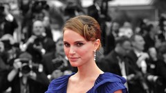 Woman Natalie Portman Actress selective coloring