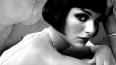 Woman Natalie Portman grayscale