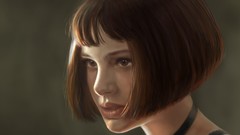 Woman Natalie Portman short hair artwork portraits Leon The 
