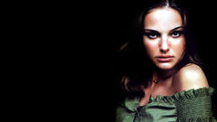 Woman Natalie Portman shoulders