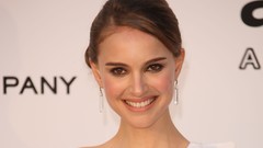 Woman Natalie Portman smiling