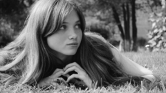 Woman nature long hair