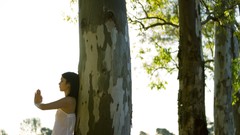 Woman nature outdoors