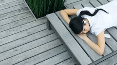 Woman nature outdoors