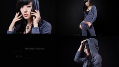 Woman navel fashion Actress asians models Hwang Mi Hee