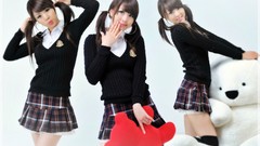 Woman navel fashion Actress asians school uniforms bangs models 