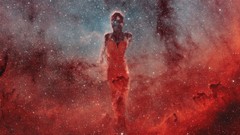 Woman nebulae outer space