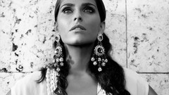 Woman nelly furtado grayscale