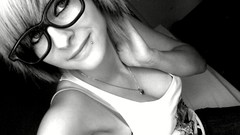 Woman nerd glasses hipster