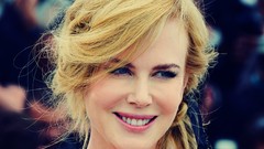 Woman Nicole Kidman faces Actress blondes smiling