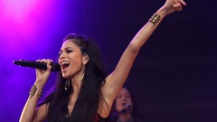 Woman nicole scherzinger armpits brunettes arms raised