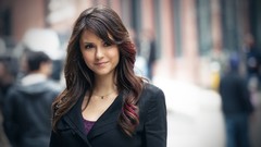 Woman Nina Dobrev Actress brunettes suit-jacket