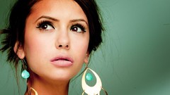 Woman Nina Dobrev faces brunettes
