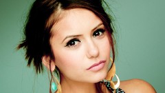 Woman Nina Dobrev faces brunettes