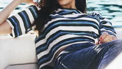 Woman Nina Dobrev faces magazines january