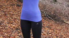 Woman November blondes cleavage workout trainer boobs huge 