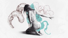 Woman nude artwork digital art