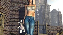 Woman nude digital art cgi 3D girls