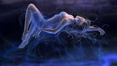 Woman nude fantasy art