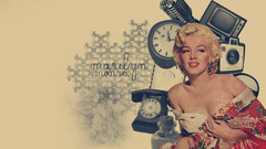 Woman old Marilyn Monroe