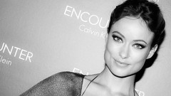 Woman Olivia Wilde Actress grayscale
