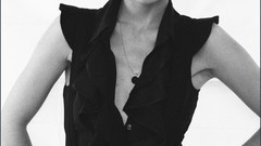 Woman Olivia Wilde Actress greyscale nylon magazine