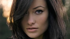 Woman Olivia Wilde blue eyes brunettes