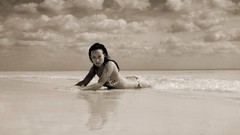 Woman Olivia Wilde bra panties boobs