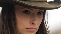 Woman Olivia Wilde brunettes Cowboys and Aliens cowboy hats