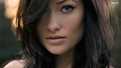 Woman Olivia Wilde faces Actress green eyes brunettes