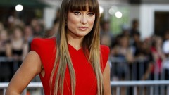 Woman Olivia Wilde red