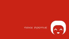 Woman orange Photoshop positive think minimalistic Think 