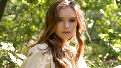 Woman outdoors blondes