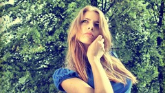 Woman outdoors blondes Anastasy Dudrina