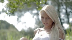 Woman outdoors blondes Annely Gerritsen