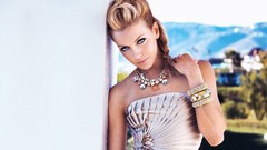 Woman outdoors blondes blue eyes katie cassidy