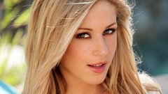 Woman outdoors blondes Julia Crown