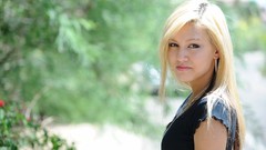 Woman outdoors blondes Kimberly Kato