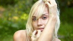 Woman outdoors blondes nude Met-Art magazine Aljena A