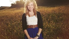 Woman outdoors blondes sunlight