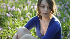 Woman outdoors bracelets brunettes models cleavage imogen dyer