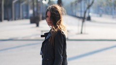 Woman outdoors brunettes