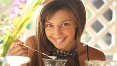 Woman outdoors brunettes