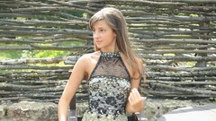 Woman outdoors brunettes