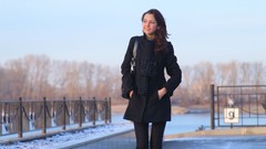 Woman outdoors brunettes