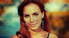 Woman outdoors brunettes