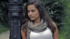 Woman outdoors brunettes